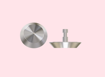 Stainless steel tactile stud designed for visually impaired individuals, enhancing safety with tactile warning studs.
