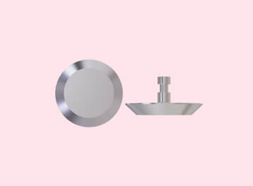 Tactile studs with plain top designed for enhanced grip and safety in various environments, ideal for flooring and signage applications.
