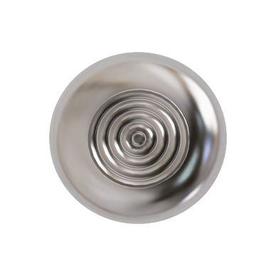 Stainless Steel Tactile Warning Stud Truncated Type With Concentric Rings on Top