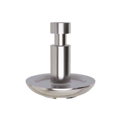 Stainless Steel Tactile Warning Stud Truncated Type With Concentric Rings on Top