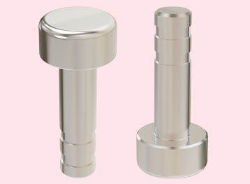 Stainless Steel Cylindrical Barrel Top Anti Skate Stud