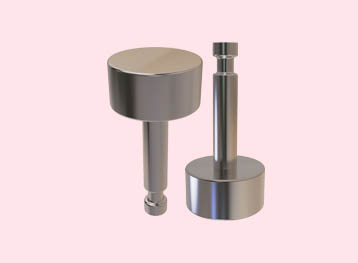 Stainless Steel Beveled Button Skate Stud