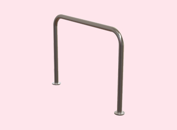 Rounded Square Surface Mounted Bicycle Rack
