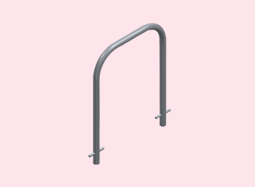 Rounded Square Below Ground Bike Rack Manufacturer
