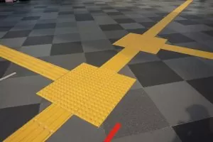 PU tactile tiles provide safe navigation for the visually impaired, featuring ADA compliant tactile indicators for enhanced accessibility.